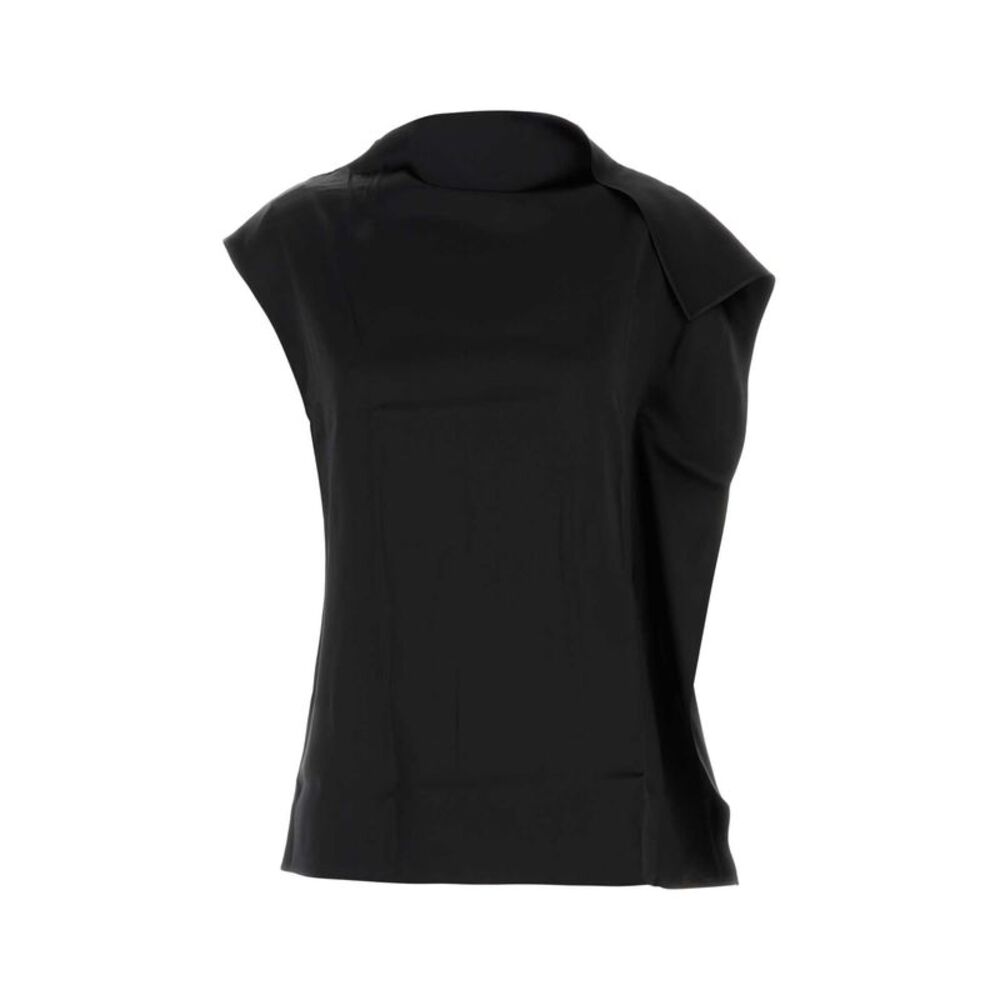 Sportmax Women Black Satin Lana Top